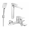 Mexen Alexa R62 Bath Set, Chrome - 71213R62-00