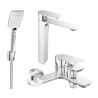 Mexen Alexa R62 bathtub set, Chrome - 71213R62-00