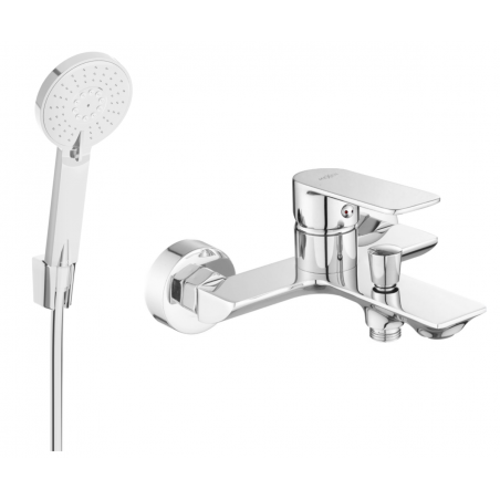 Mexen Alexa R40 bathtub faucet with shower set, chrome - 7123R40-00