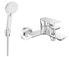 Mexen Alexa R40 bathtub mixer tap with shower head, Chrome - 7123R40-00