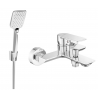 Mexen Alexa R62 bathtub mixer tap with shower head, Chrome - 7123R62-00