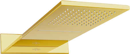 Mexen Waterfall slim showerhead 50 x 22 cm, gold - 79190-50