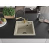 Mexen Vito granite sink 1-bowl with Duo kitchen tap, beige - 6503-69-671701-57-B