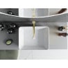 Mexen Catia countertop sink 48 x 38 cm, white/gold scale pattern - 21314808