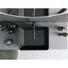 Mexen Catia countertop sink 48 x 37 cm, black matte/silver scale pattern - 21314872