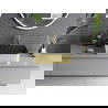Mexen Catia countertop basin 48 x 37 cm, black matte/gold line pattern - 21314877
