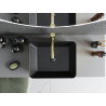 Mexen Catia countertop sink 48 x 37 cm, black matte/golden pattern lines - 21314877