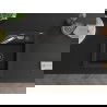 Mexen Vito granite sink 1-bowl with Duo kitchen tap, black/gold metallic - 6503-75-671701-07-B