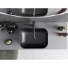 Mexen Rita countertop washbasin 45 x 32 cm, black matte/silver scale pattern - 21084572