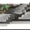 Mexen Mario 2-compartment granite sink with a kitchen mixer tap Duo, white - 6504-20-671701-02
