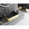 Mexen Catia countertop washbasin 48 x 37 cm, black matte/gold line pattern - 21314877