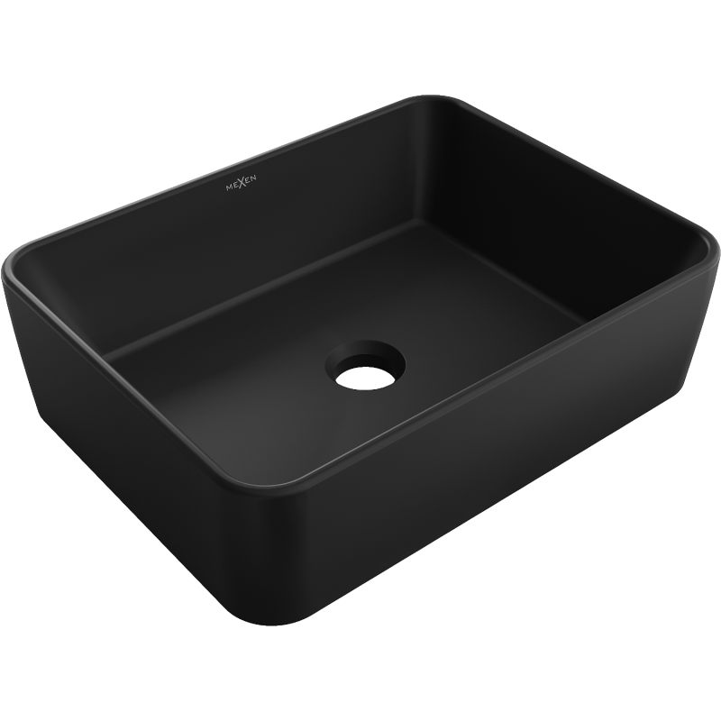 Mexen Catia countertop washbasin 48 x 37 cm, Black matt - 21314885