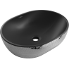 Mexen Viki countertop basin 48 x 35 cm, black matt/silver scale pattern - 21054872