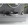 Mexen Viki countertop basin 48 x 35 cm, black matt/silver scale pattern - 21054872