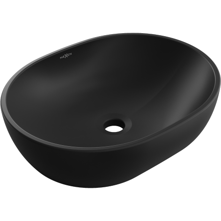 Mexen Viki countertop washbasin 48 x 35 cm, black matt - 21054885