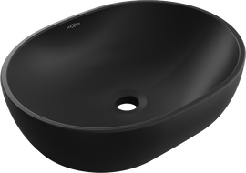 Mexen Viki countertop washbasin 48 x 35 cm, black matt - 21054885