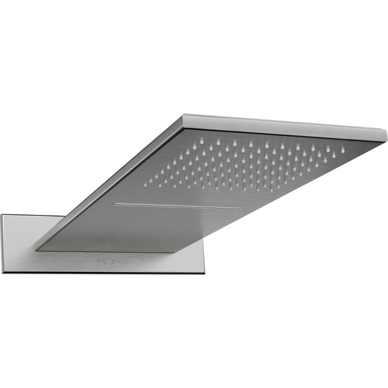 Mexen Waterfall slim rain shower 50 x 22 cm, gun gray brushed - 79190-66