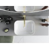 Mexen Rita countertop sink 45 x 32 cm, white/gold - 21084506