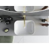 Mexen Rita countertop washbasin 45 x 32 cm, white/gold scale pattern - 21084554