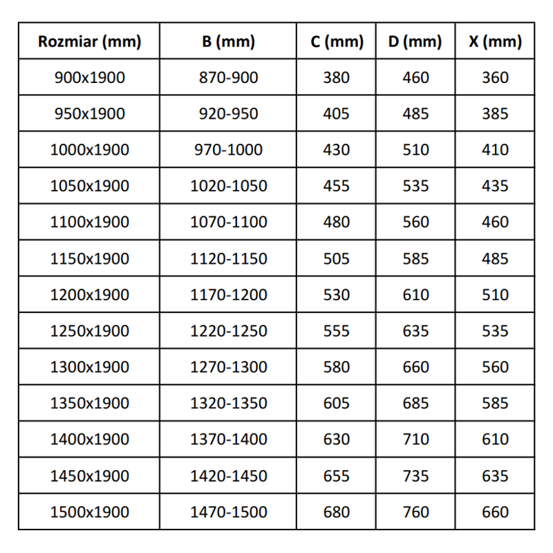 Mexen Apia sliding shower door 135 cm, transparent, gold - 845-135-000-50-00