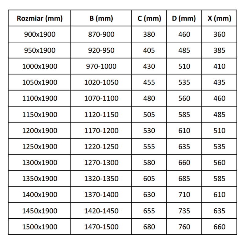 Mexen Apia sliding shower door 100 cm, transparent, chrome - 845-100-000-01-00