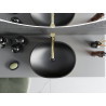 Mexen Viki countertop sink 48 x 35 cm, black matte/gold line pattern - 21054877