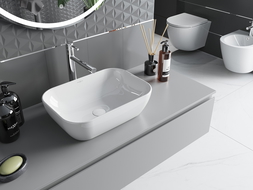 Mexen Rita countertop washbasin 45 x 32 cm, White - 21084500