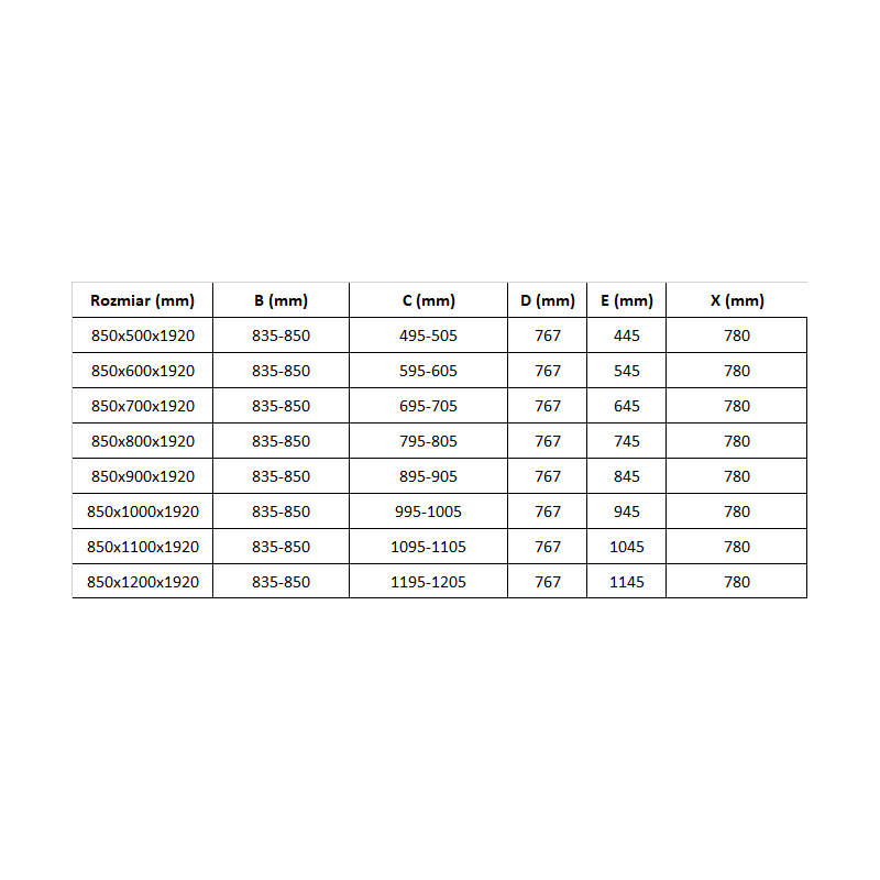 Mexen Pretoria swing shower enclosure 85 x 100 cm, transparent, chrome - 852-085-100-01-00