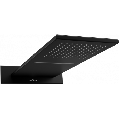 Mexen Waterfall slim showerhead 50 x 22 cm, black - 79190-70
