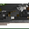 Mexen Mario 2-compartment granite sink with a kitchen mixer tap Duo, Black/ silver metallic - 6504-73-671701-57-G