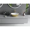 Mexen Elza countertop washbasin 40 x 33 cm, White/gold scales pattern - 21014008