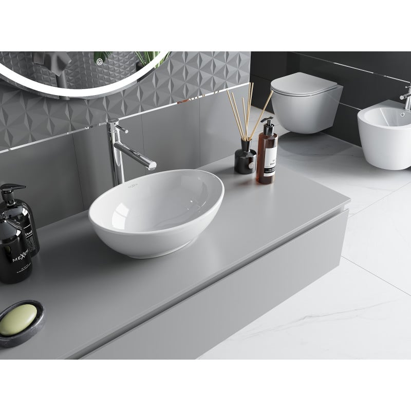 Mexen Elza countertop basin 40 x 33 cm, white - 21014000
