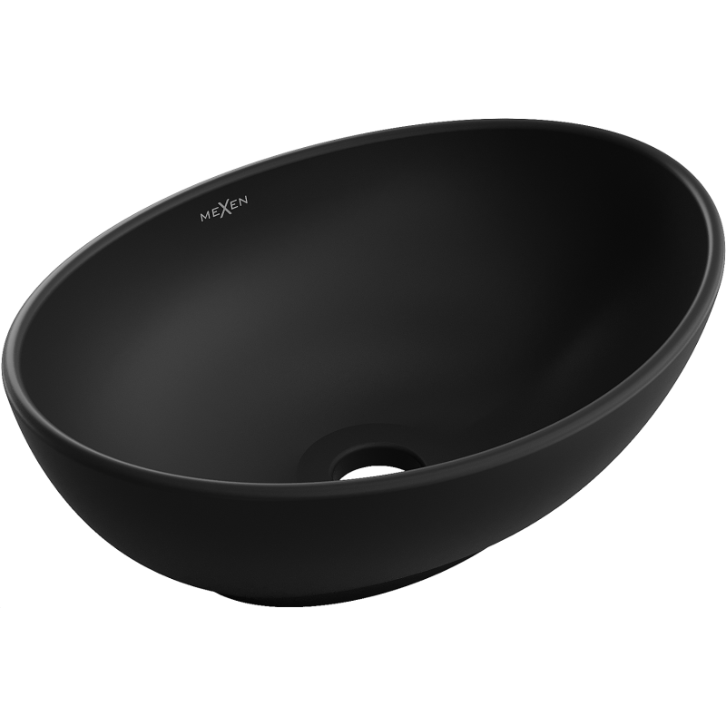 Mexen Elza countertop sink 40 x 33 cm, black matte - 21014085