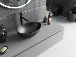 Mexen Elza countertop sink 40 x 33 cm, black matte - 21014085
