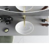 Mexen Elza countertop sink 40 x 33 cm, white/gold line pattern - 21014017