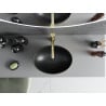 Mexen Elza countertop basin 40 x 33 cm, black matte/gold line pattern - 21014027