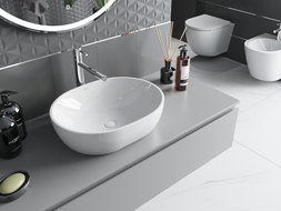 Mexen Viki countertop basin 48 x 35 cm, white - 21054800