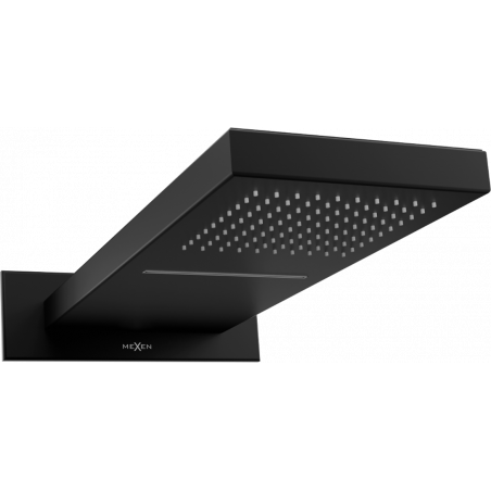 Mexen Waterfall 50 x 22 cm shower head, black - 79195-70