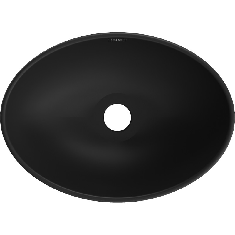 Mexen Elza countertop sink 40 x 33 cm, black matte/golden scale pattern - 21014028