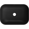 Mexen Rita countertop washbasin 45 x 32 cm, Black matt - 21084585