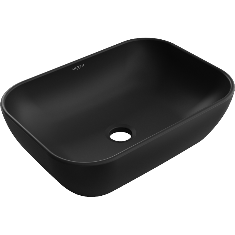 Mexen Rita countertop washbasin 45 x 32 cm, Black matt - 21084585