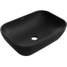 Mexen Rita countertop washbasin 45 x 32 cm, Black matt - 21084585