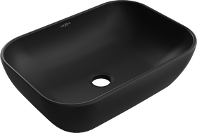 Mexen Rita countertop washbasin 45 x 32 cm, Black matt - 21084585