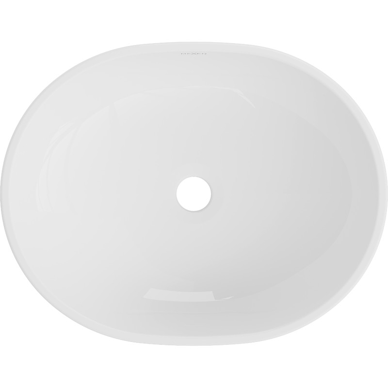 Mexen Viki countertop sink 48 x 35 cm, white/gold - 21054806