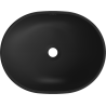 Mexen Viki countertop washbasin 48 x 35 cm, black matt/Silver - 21054874