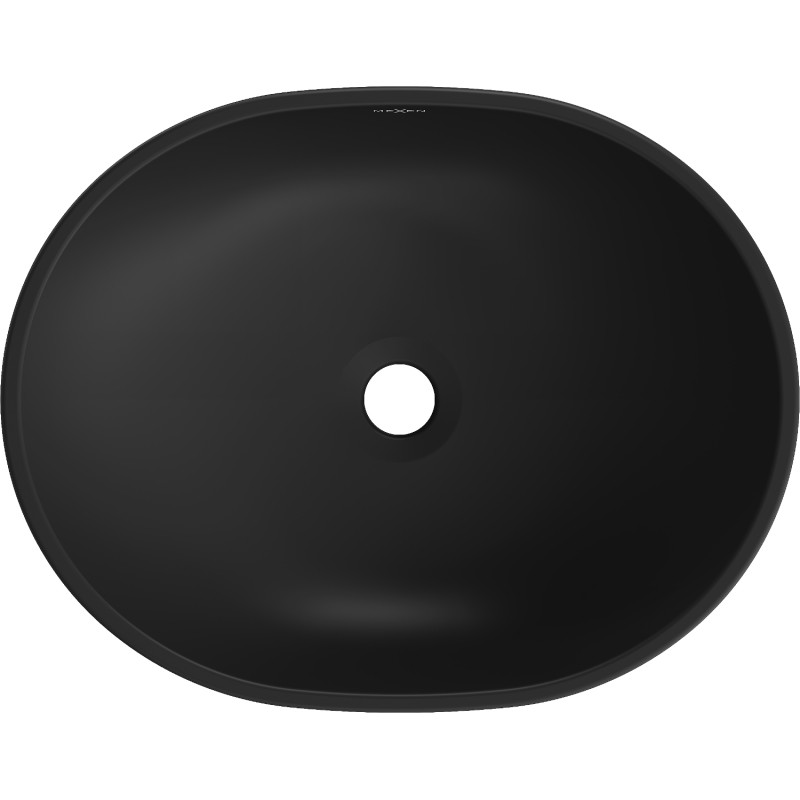 Mexen Viki countertop washbasin 48 x 35 cm, black matte/gold - 21054876