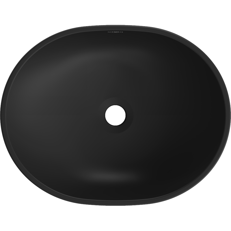 Mexen Viki countertop washbasin 48 x 35 cm, black matte/golden scale pattern - 21054878