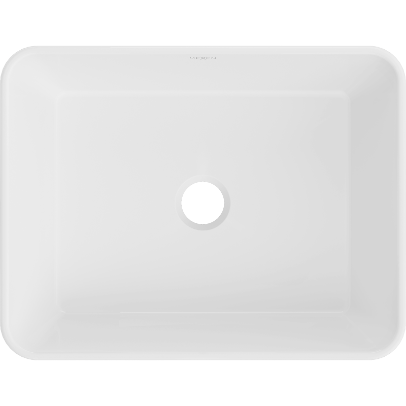 Mexen Catia countertop washbasin 48 x 38 cm, white/gold line pattern - 21314817