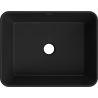 Mexen Catia countertop washbasin 48 x 37 cm, black matt/Silver - 21314874
