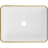 Mexen Catia countertop washbasin 48 x 37 cm, white/gold edge - 21314805